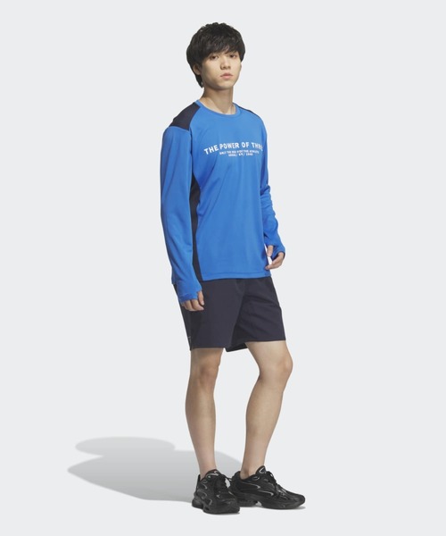 adidas(アディダス)の「アディダスアダプテーション レギュラーフィット 長袖Tシャツ / ロンT / アディダス adidas(Tシャツ/カットソー・メンズ・ブルー・3XL/LARGE/MEDIUM/SMALL/X-LARGE/X-SMALL/XX-LARGE)」の3枚目の写真