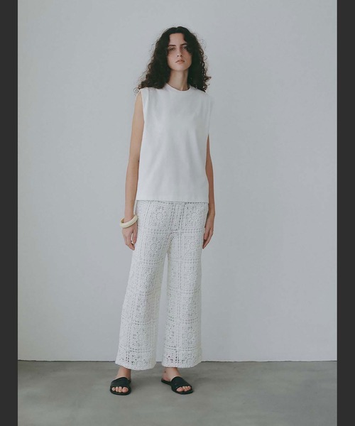 HER.(ハー)の「スリーブレスカットT(Tシャツ/カットソー・レディース・ベージュ/オフホワイト/ブラック・フリー)」の10枚目の写真