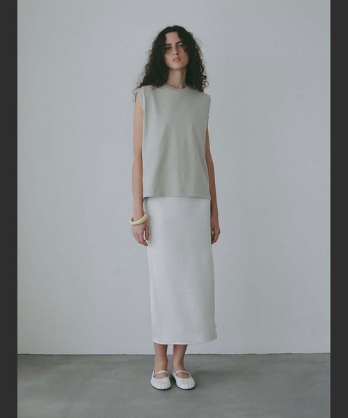 HER.(ハー)の「スリーブレスカットT(Tシャツ/カットソー・レディース・ベージュ/オフホワイト/ブラック・フリー)」の18枚目の写真