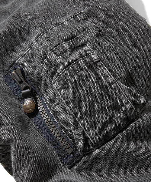 X-girl(エックスガール)の「REVERSIBLE FADED MA-1 JACKET(MA-1・レディース・ブラック/オリーブ・S/M)」の13枚目の写真