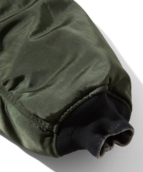 X-girl(エックスガール)の「REVERSIBLE FADED MA-1 JACKET(MA-1・レディース・ブラック/オリーブ・S/M)」の15枚目の写真