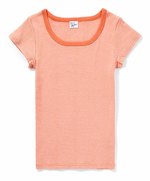 MILLER(ミラー)の「R.P.miller/ミラー パネルリブ半袖Tシャツ ラウンドネック 2026年 夏 夏服(Tシャツ/カットソー・レディース・グレー/ブラック/チャコールグレー/ホワイト/グレー系/ホワイト系/ホワイト系1/ブラック系/ピンク/オレンジ/イエロー・FREE)」の11枚目の写真