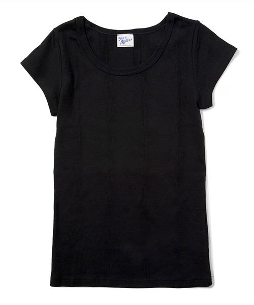 MILLER(ミラー)の「R.P.miller/ミラー パネルリブ半袖Tシャツ ラウンドネック 2026年 夏 夏服(Tシャツ/カットソー・レディース・グレー/ブラック/チャコールグレー/ホワイト/グレー系/ホワイト系/ホワイト系1/ブラック系/ピンク/オレンジ/イエロー・FREE)」の5枚目の写真