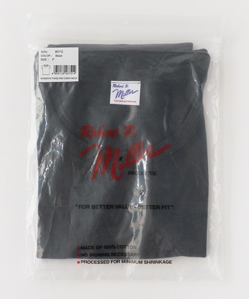 MILLER(ミラー)の「R.P.miller/ミラー パネルリブ半袖Tシャツ ラウンドネック 2026年 夏 夏服(Tシャツ/カットソー・レディース・グレー/ブラック/チャコールグレー/ホワイト/グレー系/ホワイト系/ホワイト系1/ブラック系/ピンク/オレンジ/イエロー・FREE)」の15枚目の写真