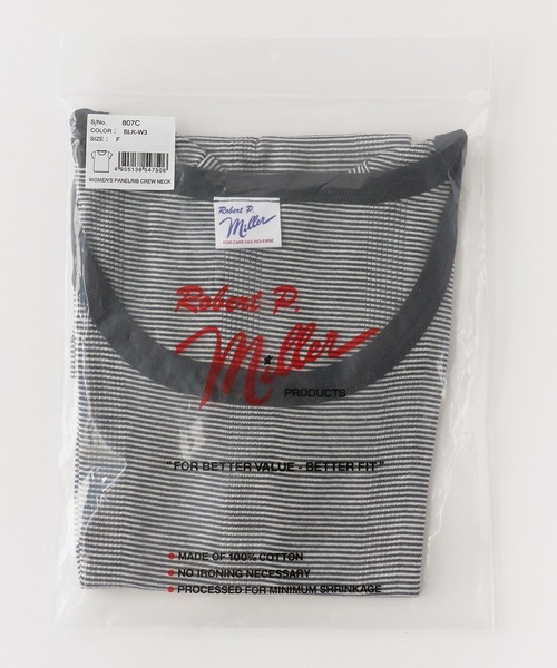 MILLER(ミラー)の「R.P.miller/ミラー パネルリブ半袖Tシャツ ラウンドネック 2026年 夏 夏服(Tシャツ/カットソー・レディース・グレー/ブラック/チャコールグレー/ホワイト/グレー系/ホワイト系/ホワイト系1/ブラック系/ピンク/オレンジ/イエロー・FREE)」の16枚目の写真
