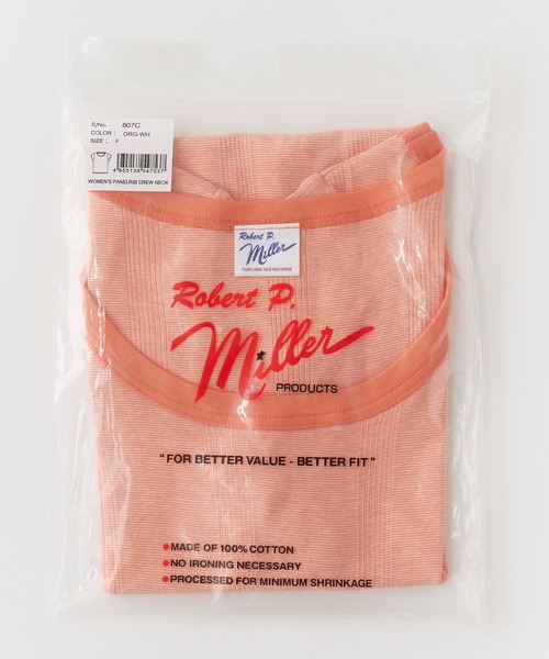 MILLER(ミラー)の「R.P.miller/ミラー パネルリブ半袖Tシャツ ラウンドネック 2026年 夏 夏服(Tシャツ/カットソー・レディース・グレー/ブラック/チャコールグレー/ホワイト/グレー系/ホワイト系/ホワイト系1/ブラック系/ピンク/オレンジ/イエロー・FREE)」の22枚目の写真