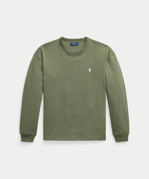 POLO RALPH LAUREN(ポロ ラルフ ローレン)の「リラックス フィット ジャージー ロングスリーブ Tシャツ(Tシャツ/カットソー・メンズ・グリーン・XS/XL/S/M/L)」の7枚目の写真
