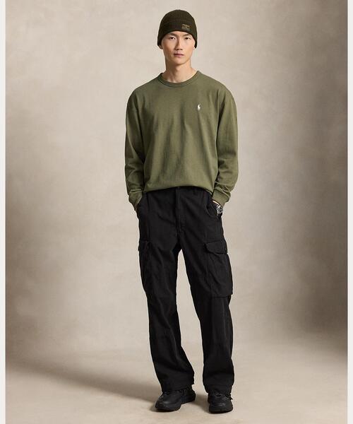 POLO RALPH LAUREN(ポロ ラルフ ローレン)の「リラックス フィット ジャージー ロングスリーブ Tシャツ(Tシャツ/カットソー・メンズ・グリーン・XS/XL/S/M/L)」の6枚目の写真