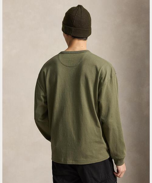 POLO RALPH LAUREN(ポロ ラルフ ローレン)の「リラックス フィット ジャージー ロングスリーブ Tシャツ(Tシャツ/カットソー・メンズ・グリーン・XS/XL/S/M/L)」の5枚目の写真