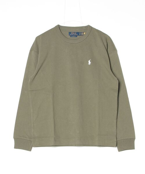 POLO RALPH LAUREN(ポロ ラルフ ローレン)の「リラックス フィット ジャージー ロングスリーブ Tシャツ(Tシャツ/カットソー・メンズ・グリーン・XS/XL/S/M/L)」の3枚目の写真