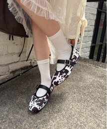 w closet | カウ柄バレエシューズ(バレエシューズ)