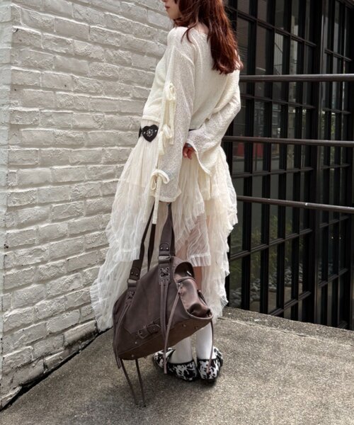 w closet(ダブルクローゼット)の「カウ柄バレエシューズ(バレエシューズ・レディース・ブラック/ブラウン・LARGE/MEDIUM)」の8枚目の写真