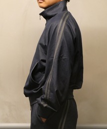 TENEZ（テネス）の「TENEZ Track Jacket Two Stripes (デニム風)（セットアップ）」