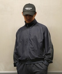 TENEZ（テネス）の「TENEZ Track Jacket Two Stripes (デニム風)（セットアップ）」