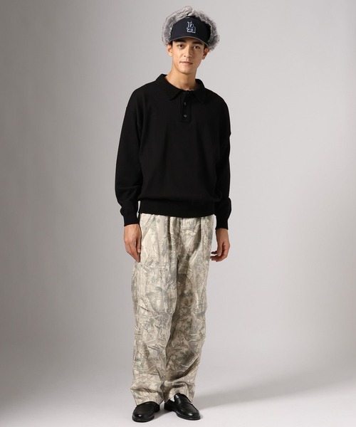 BAYFLOW（ベイフロー）の「ニットポロシャツ（ポロシャツ・メンズ・レッド/ブラック/ブラウン・LARGE/MEDIUM）」の21枚目の写真