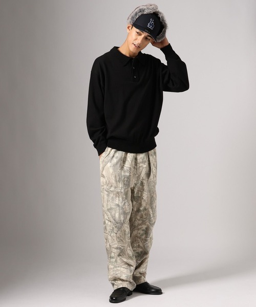 BAYFLOW（ベイフロー）の「ニットポロシャツ（ポロシャツ・メンズ・レッド/ブラック/ブラウン・LARGE/MEDIUM）」の22枚目の写真