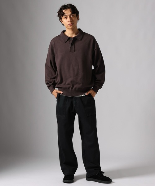 BAYFLOW（ベイフロー）の「ニットポロシャツ（ポロシャツ・メンズ・レッド/ブラック/ブラウン・LARGE/MEDIUM）」の20枚目の写真