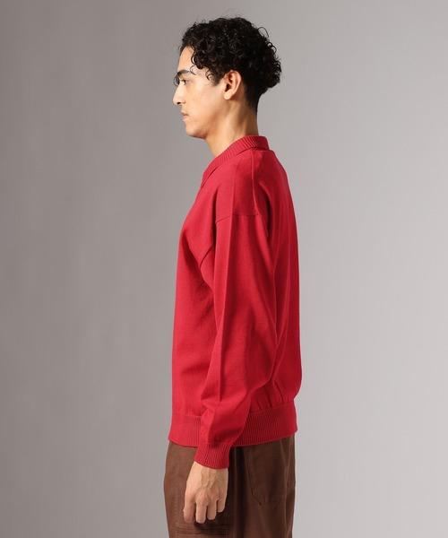 BAYFLOW（ベイフロー）の「ニットポロシャツ（ポロシャツ・メンズ・レッド/ブラック/ブラウン・LARGE/MEDIUM）」の14枚目の写真