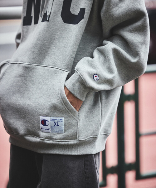 NAUTICA（ノーティカ）の「NAUTICA/ノーティカ Champion × NAUTICA NTC sweat hoodie（パーカー・メンズ・グレー/ブラック/ネイビー・LARGE/X-LARGE/XX-LARGE/MEDIUM）」の9枚目の写真