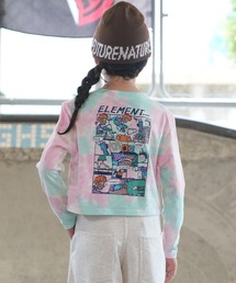 ELEMENT（エレメント）の「ELEMENT エレメント 長袖 Tシャツ ロンT バックプリント ショート丈 BG026P03（Tシャツ/カットソー）」
