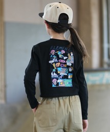 ELEMENT（エレメント）の「ELEMENT エレメント 長袖 Tシャツ ロンT バックプリント ショート丈 BG026P03（Tシャツ/カットソー）」