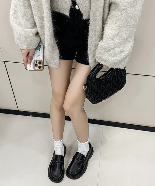 Miniministore(ミニミニストア)の「厚底ローファーレディース 韓国風美脚脚長(ローファー・レディース・ブラウン/ブラック・24.5cm/24.0cm/23.5cm/23.0cm/22.5cm)」の9枚目の写真