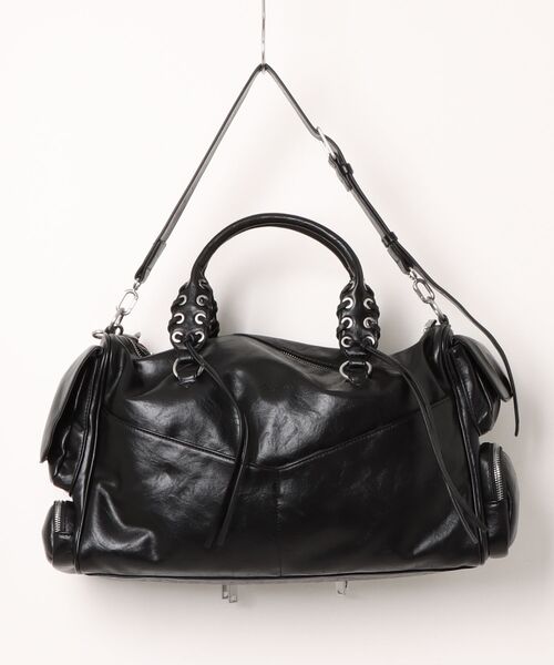 Desigual(デシグアル)の「Patch Urban Tote Bag / パッチアーバントートバッグ(ボストンバッグ・レディース・ブラック・FREE)」の6枚目の写真