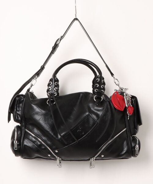 Desigual(デシグアル)の「Patch Urban Tote Bag / パッチアーバントートバッグ(ボストンバッグ・レディース・ブラック・FREE)」の5枚目の写真
