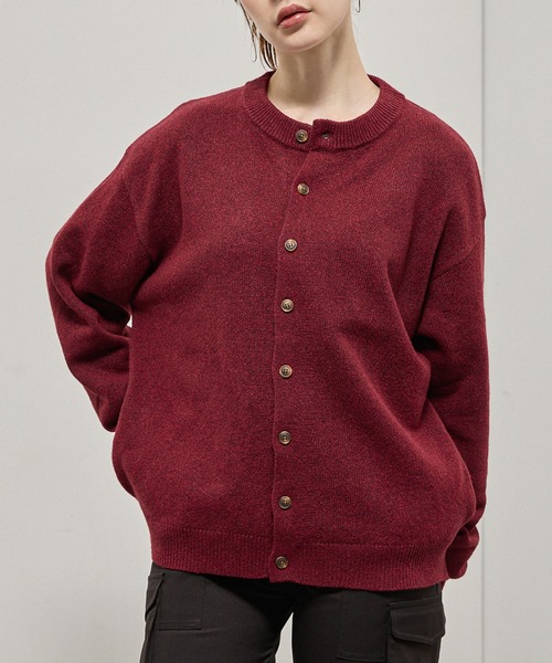 Alfred Alex】Mix Yarn Knit Cardigan / オーバーサイズ ミックス