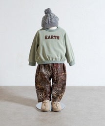 NAOMI ITO（ナオミイトウ）の「【NAOMI ITO(ナオミイトウ)】EARTH刺繍トップス カーキ 80・90・100cm（スウェット）」
