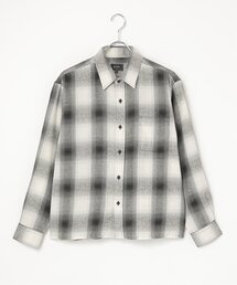 TCオンブレネルチェック クロップドシャツ