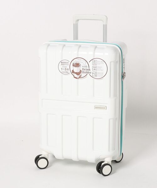 SAC'S BAR セレクト（サックスバーセレクト）の「【MAXBOX/マックスボックス】 キャリーケース 39L（スーツケース/キャリーバッグ・メンズ・チョコ/ストーン/グリーン/ブルー系その他/ピンク系その他/ホワイト系その他/イエロー/サックスブルー/ネイビー・FREE）」の2枚目の写真