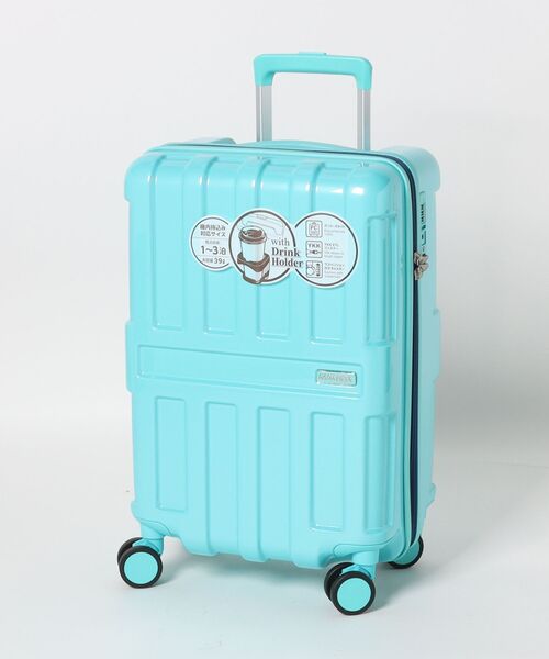 SAC'S BAR セレクト（サックスバーセレクト）の「【MAXBOX/マックスボックス】 キャリーケース 39L（スーツケース/キャリーバッグ・メンズ・チョコ/ストーン/グリーン/ブルー系その他/ピンク系その他/ホワイト系その他/イエロー/サックスブルー/ネイビー・FREE）」の6枚目の写真
