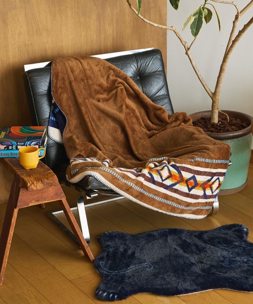 BAYFLOW(ベイフロー)の「BFフリースブランケットM 26AW 100×160(ブランケット・レディース・ネイビー/ブルー/スモーク/アイボリー/ベージュ/チャコール・0)」の14枚目の写真