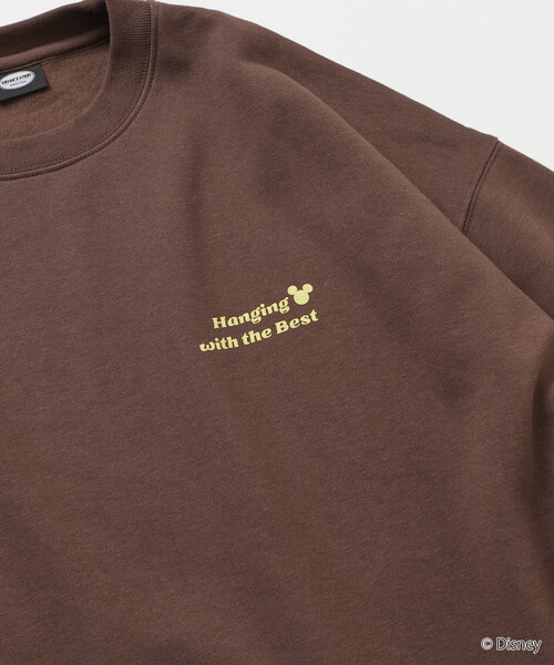 FREAK'S STORE(フリークスストア)の「限定展開 MICKEY 別注 ビックシルエット TRUEtoME スウェット(スウェット・メンズ・ブラウン/ピンク/チャコールグレー/グレー・SMALL/MEDIUM/LARGE)」の16枚目の写真
