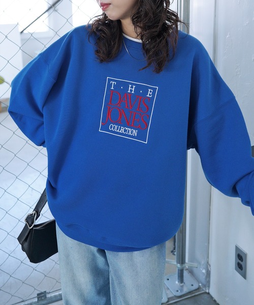 Chillfar（チルファー）の「刺繍アソートデザインスウェット（スウェット・レディース・ネイビー系1/ネイビー系/ボルドー/グレー系/ブラック系/ブラック/ネイビー/アイボリー系/ブラック系1/ブルー/ブルー系1/ブラウン系1/ブラウン/ワイン系/ブルー系/ブラウン系/バーガンディー/オートミール/杢グレー・FREE）」の16枚目の写真
