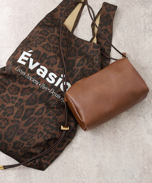 FRAMeWORK(フレームワーク)の「SKIN/スキン MINI BAG レオパードパッカブルTOTE付き(ショルダーバッグ・レディース・ブラック/ブラウン・FREE)」の2枚目の写真