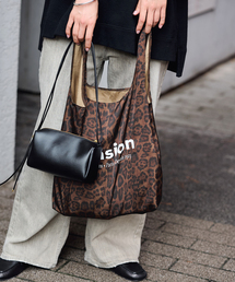 FRAMeWORK | SKIN/スキン MINI BAG レオパードパッカブルTOTE付き(ショルダーバッグ)