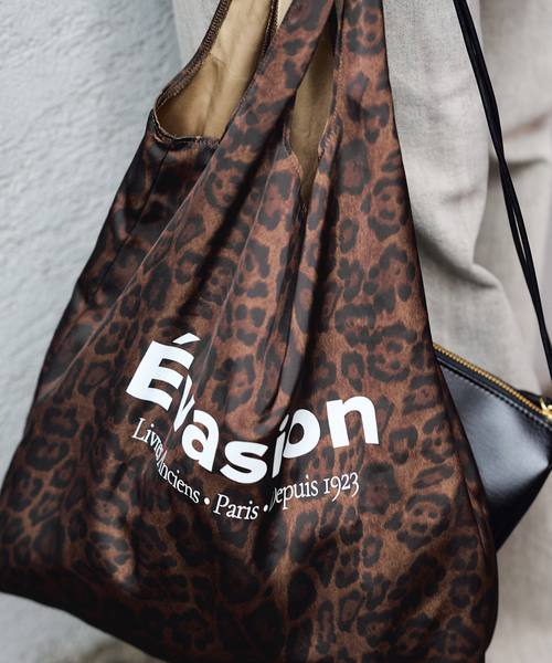 FRAMeWORK(フレームワーク)の「SKIN/スキン MINI BAG レオパードパッカブルTOTE付き(ショルダーバッグ・レディース・ブラック/ブラウン・FREE)」の6枚目の写真