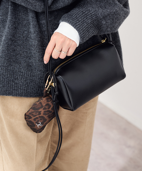 FRAMeWORK(フレームワーク)の「SKIN/スキン MINI BAG レオパードパッカブルTOTE付き(ショルダーバッグ・レディース・ブラック/ブラウン・FREE)」の11枚目の写真