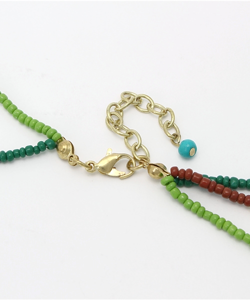 チャイハネ(チャイハネ)の「【チャイハネ】サリシュネックレス(ネックレス・レディース・グリーン/ターコイズブルー/グレー・FREE)」の7枚目の写真