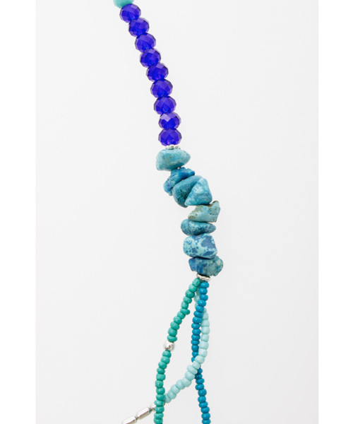 チャイハネ(チャイハネ)の「【チャイハネ】サリシュネックレス(ネックレス・レディース・グリーン/ターコイズブルー/グレー・FREE)」の6枚目の写真