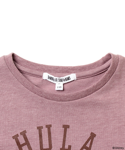 Disney（ディズニー）の「【一部予約】Disney｜ビーミング by ビームス / プリントTシャツHULA 16SS（Tシャツ/カットソー・キッズ・ホワイト/パープル・110/100/120/150/140/130/80/90）」の4枚目の写真