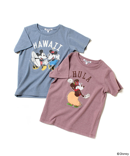 Disney（ディズニー）の「【一部予約】Disney｜ビーミング by ビームス / プリントTシャツHULA 16SS（Tシャツ/カットソー・キッズ・ホワイト/パープル・110/100/120/150/140/130/80/90）」の11枚目の写真