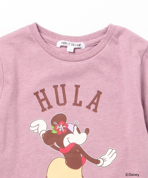 Disney（ディズニー）の「【一部予約】Disney｜ビーミング by ビームス / プリントTシャツHULA 16SS（Tシャツ/カットソー・キッズ・ホワイト/パープル・110/100/120/150/140/130/80/90）」の16枚目の写真
