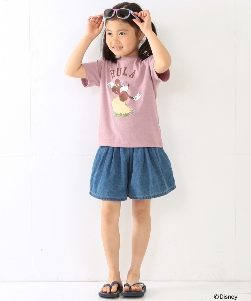 Disney（ディズニー）の「【一部予約】Disney｜ビーミング by ビームス / プリントTシャツHULA 16SS（Tシャツ/カットソー・キッズ・ホワイト/パープル・110/100/120/150/140/130/80/90）」の14枚目の写真