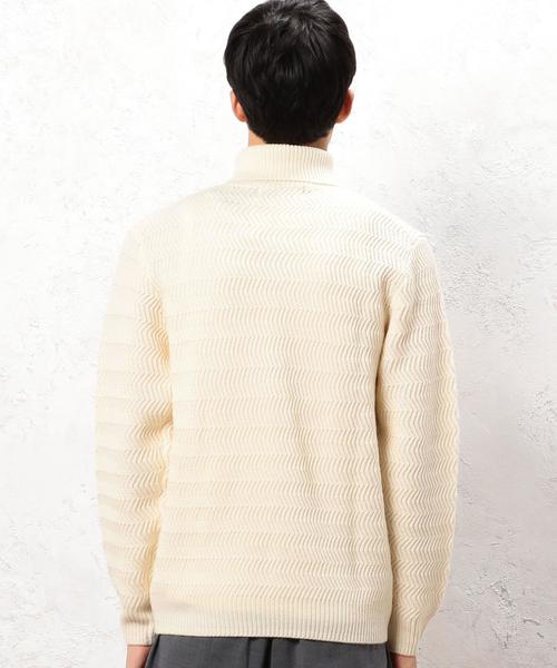 green label relaxing（グリーンレーベルリラクシング）の「■■■【WEB限定】BC ★★AC/W BULKY タートルネック ニット（ニット/セーター・メンズ・オリーブ/ブラック/オフホワイト・LARGE/X-LARGE/SMALL/MEDIUM）」の21枚目の写真