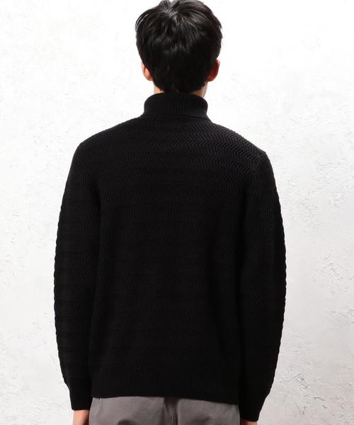 green label relaxing（グリーンレーベルリラクシング）の「■■■【WEB限定】BC ★★AC/W BULKY タートルネック ニット（ニット/セーター・メンズ・オリーブ/ブラック/オフホワイト・LARGE/X-LARGE/SMALL/MEDIUM）」の12枚目の写真