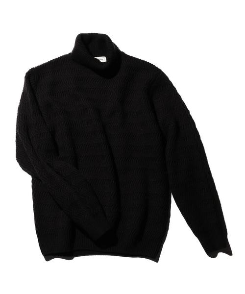 green label relaxing（グリーンレーベルリラクシング）の「■■■【WEB限定】BC ★★AC/W BULKY タートルネック ニット（ニット/セーター・メンズ・オリーブ/ブラック/オフホワイト・LARGE/X-LARGE/SMALL/MEDIUM）」の17枚目の写真