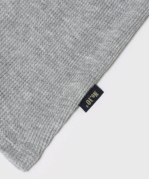 NANO universe（ナノユニバース）の「ワッフルTシャツ L/S（Tシャツ/カットソー・メンズ・ブラック/ホワイト/トップグレー/ネイビー・LARGE/X-LARGE/SMALL/MEDIUM）」の10枚目の写真